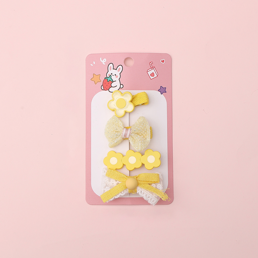 Wholesale Custom Hair Accessories Children Hair Clip Set Flower BowPrincess Cartoon Clip Girl Baby Hairpin Detail Pic 1 301
