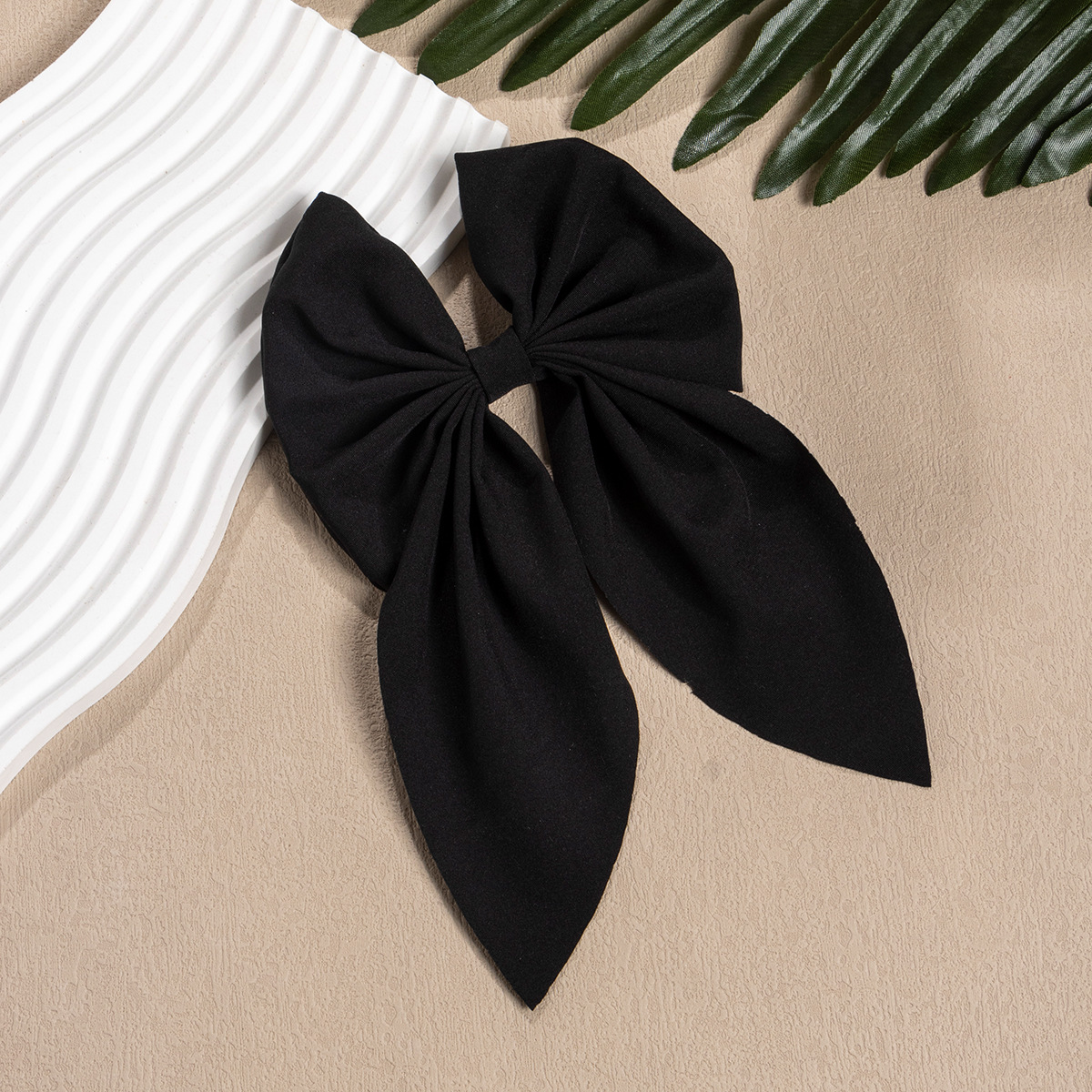 For Amazon Hot Handmade Solid Color Bow Hairpin Simple Children's Party Hair Accessories for Girls Detail Pic 10 91