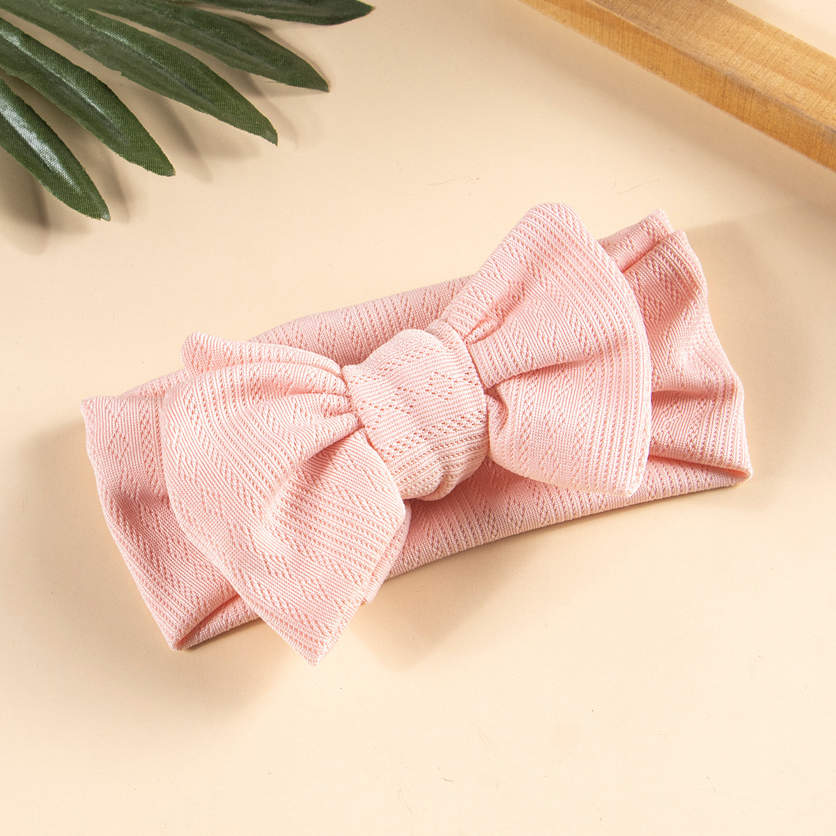 INS Multicolor DIY Double Layer Big Bow Headband High Elastic Wide Edge Baby Hair Accessories Children's Knitted Cotton Headband Detail Pic 15 20