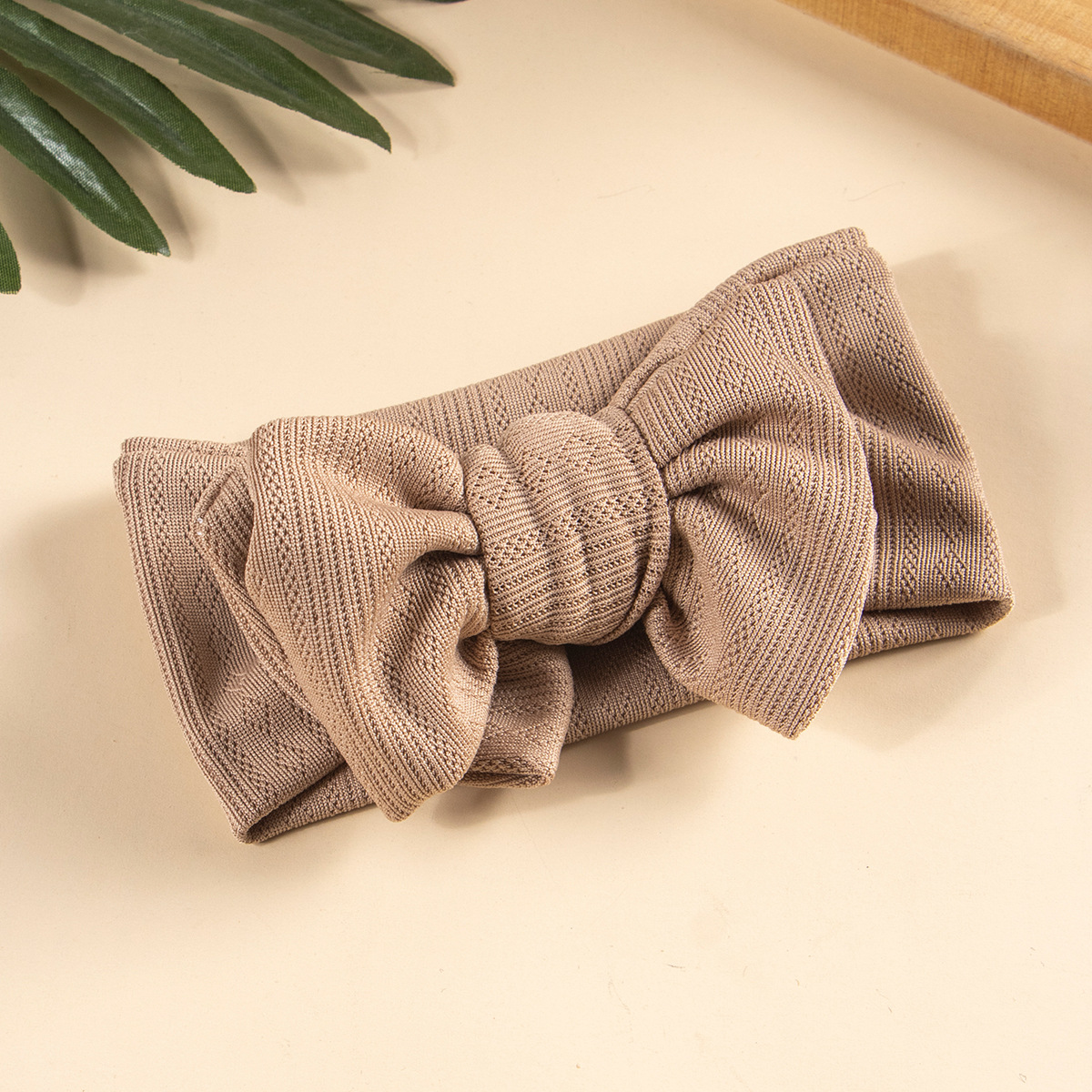 INS Multicolor DIY Double Layer Big Bow Headband High Elastic Wide Edge Baby Hair Accessories Children's Knitted Cotton Headband Detail Pic 19 19