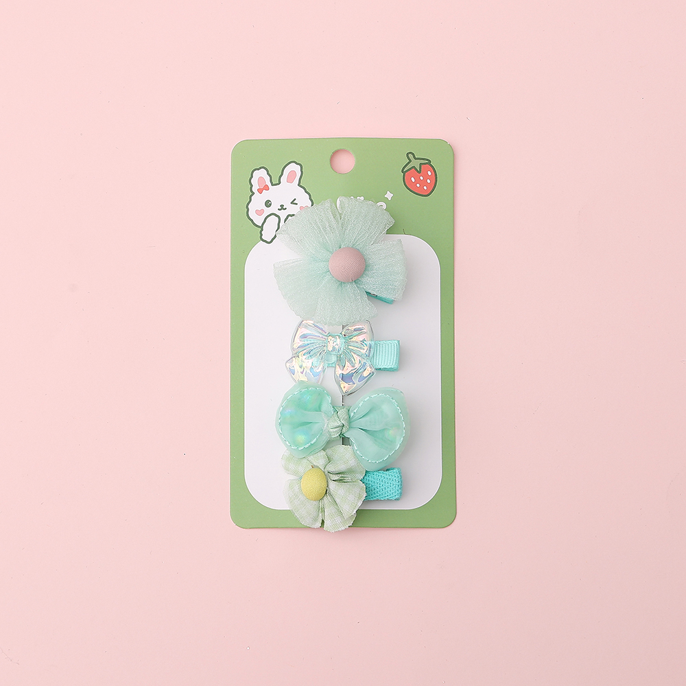 Wholesale Custom Hair Accessories Children Hair Clip Set Flower BowPrincess Cartoon Clip Girl Baby Hairpin Detail Pic 2 301