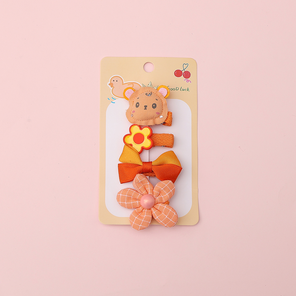 Wholesale Custom Hair Accessories Children Hair Clip Set Flower BowPrincess Cartoon Clip Girl Baby Hairpin Detail Pic 5 180