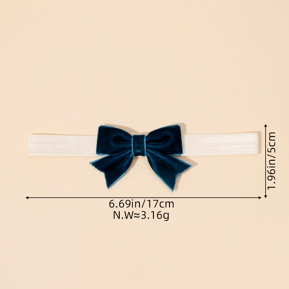 Baby Bow Cut-Out Headband Baby Check Thin Headband Stretch Candy Children'S Hair Accessory Detail Pic 5 63
