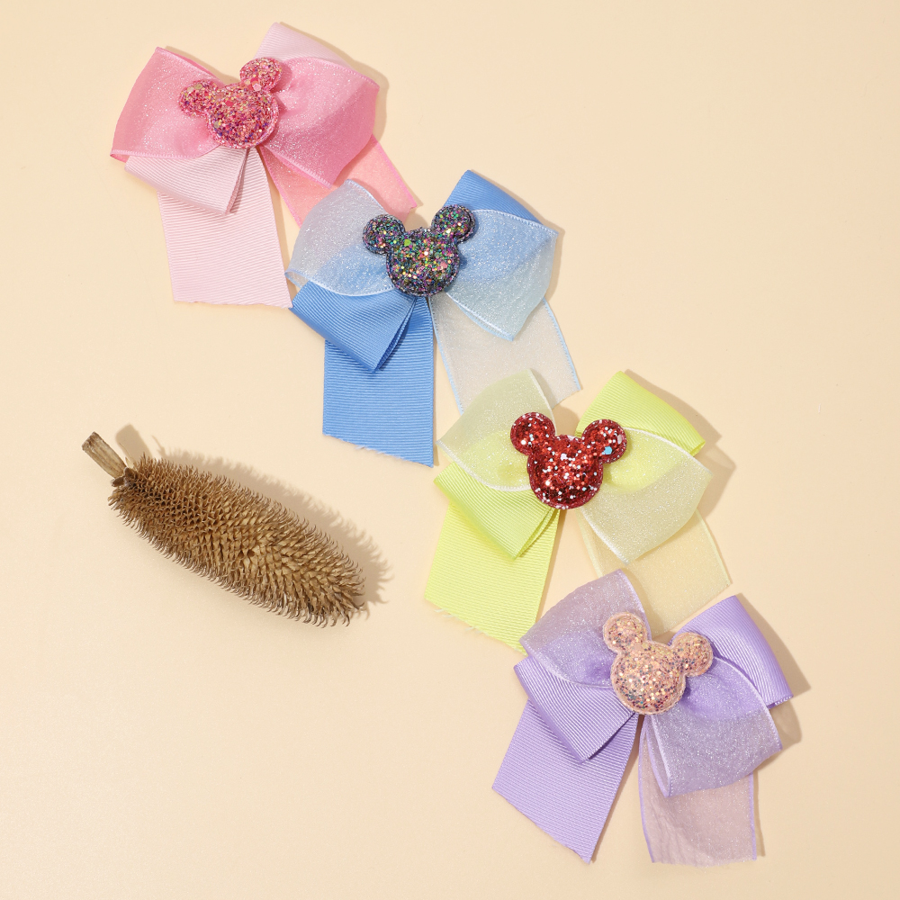 Baby Hairpins Sweet Baby Bear Bow Hairpins Girl Headwear Cute Baby Clips Detail Pic 7 108