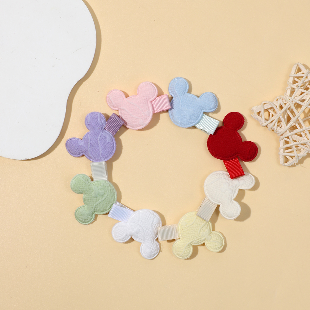 New Solid Color Children's Hair Clip Cartoon Hair Accessories Hot Selling Bangs Clip Multi-Color Baby Headwear Detail Pic 8 168
