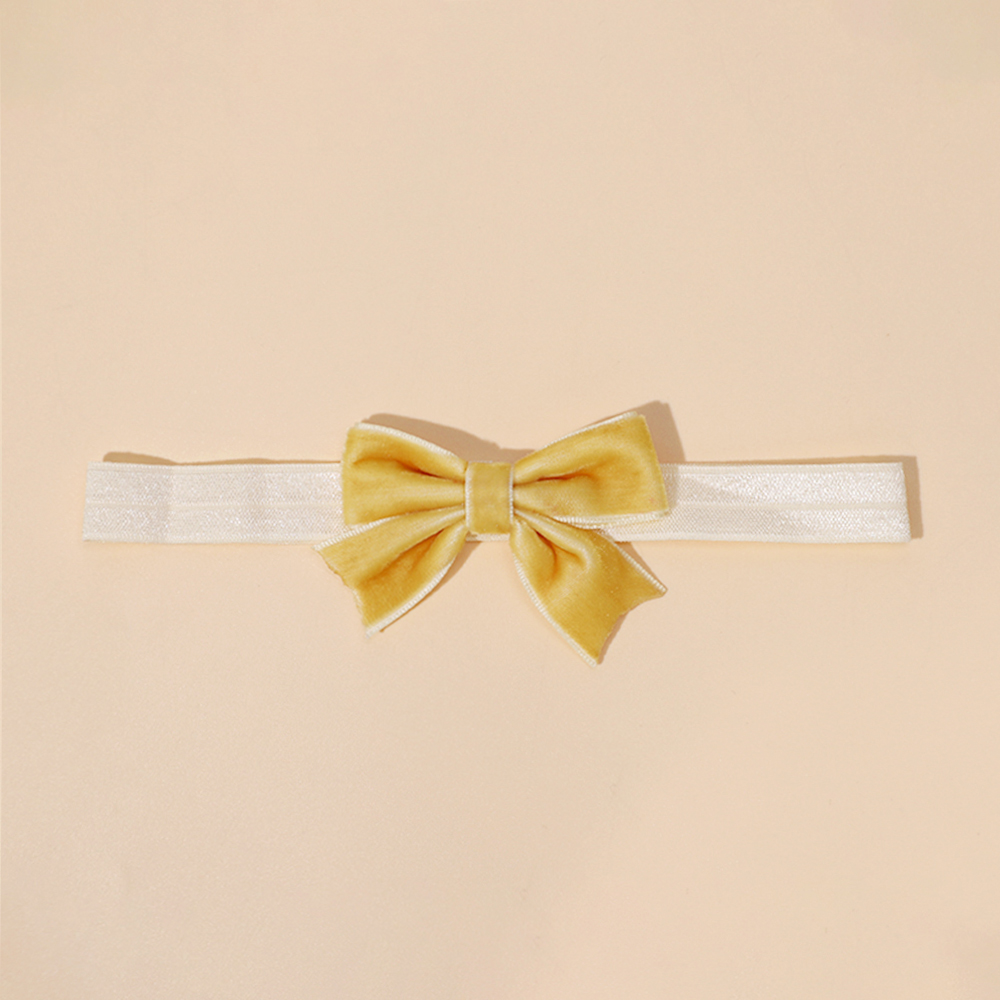 Baby Bow Cut-Out Headband Baby Check Thin Headband Stretch Candy Children'S Hair Accessory Detail Pic 8 63